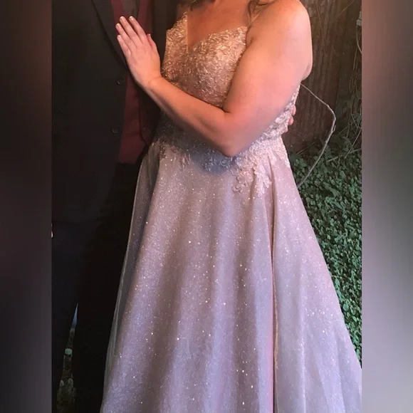 Davids Bridal Rose Gold occasion dress - size 14